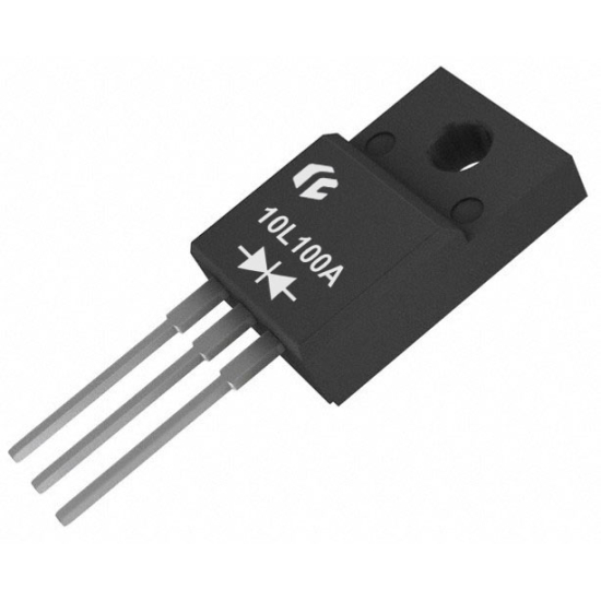 100V , 10A , ITO220 Trench MOS Barrier Schottky-TBR10L100BCTC